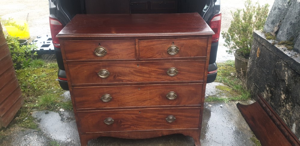Regency mahogany chest of drawers.  View III