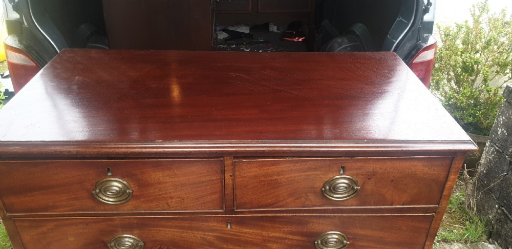 Regency mahogany chest of drawers.  View V