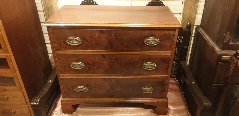 Small 19th century mahogany chest of drawers.  View II
