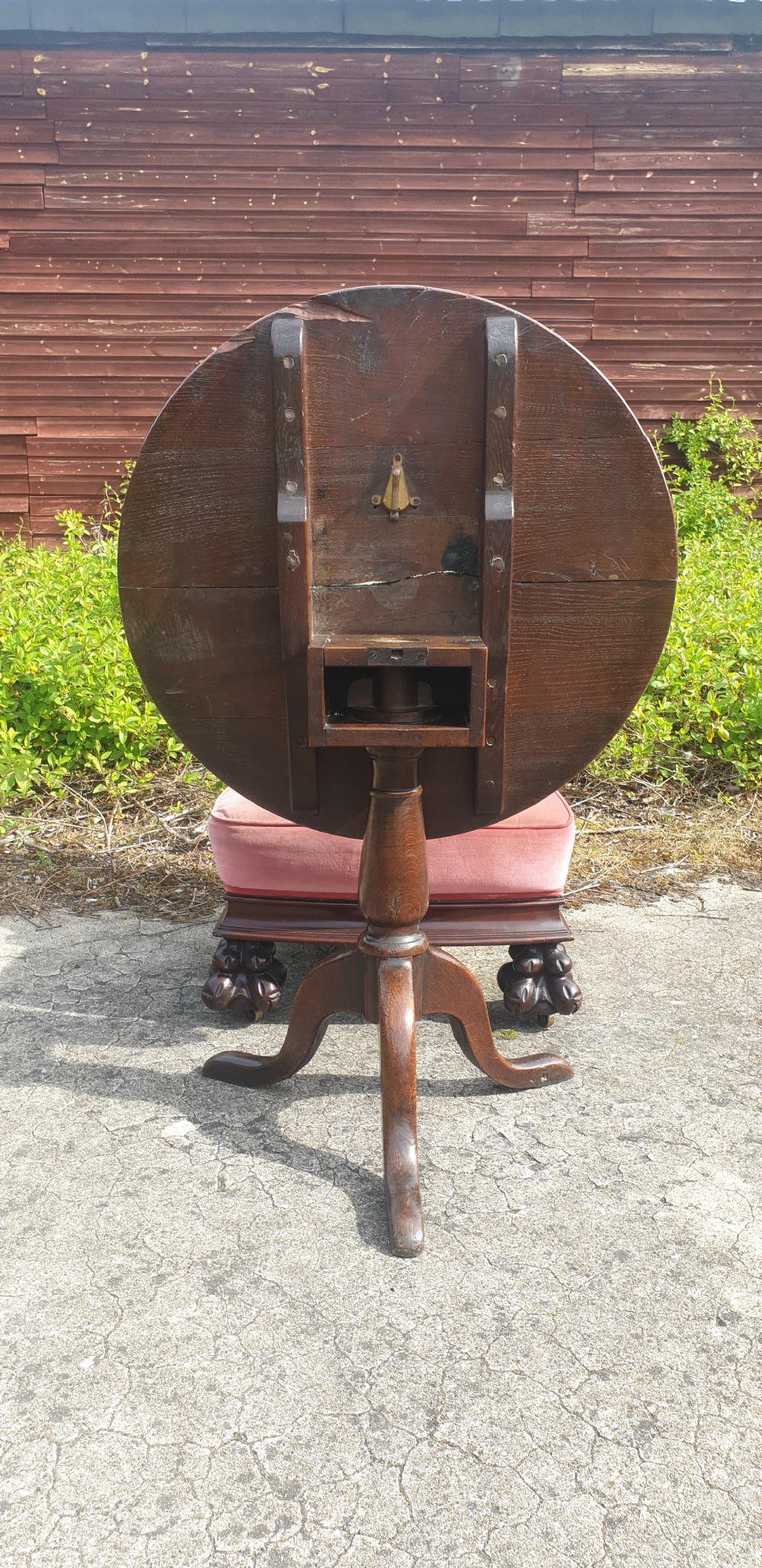 Unusual Late 19th century mahogany frame bedroom chair. View III