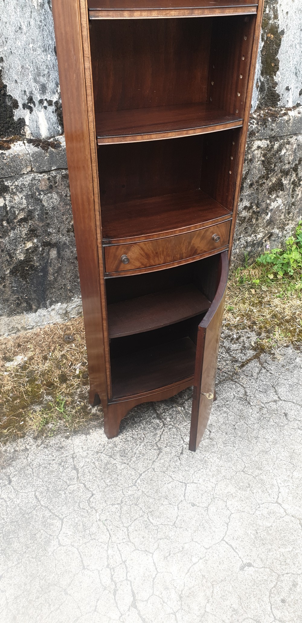 Small good quality mahogany bookcase cabinet.  View V
