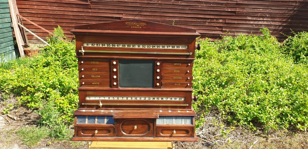 Good late Victorian snooker score board. View V