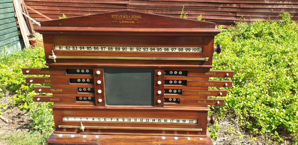 Good late Victorian snooker score board. View X