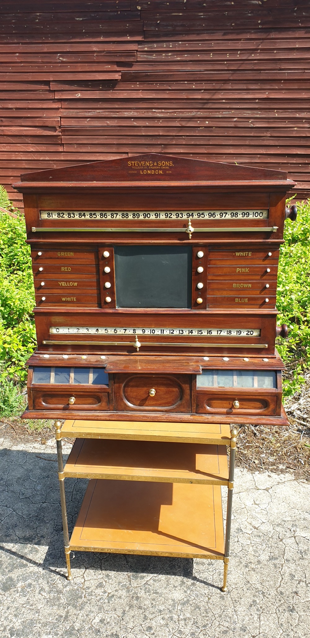 Good late Victorian snooker score board.