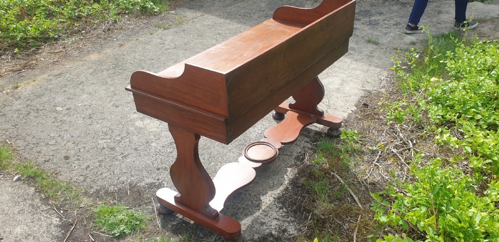 Mid Victorian mahogany hall table.  View V