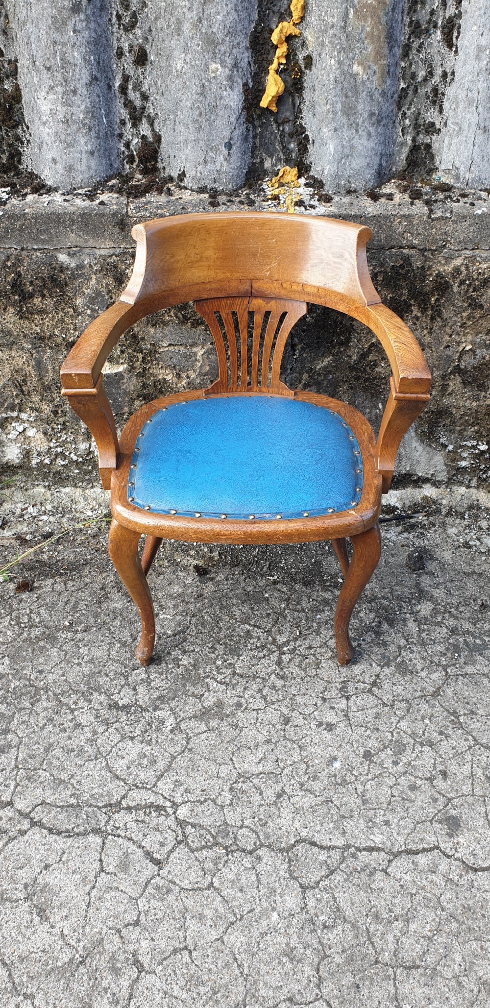 Early 20th century oak desk armchair  View IV