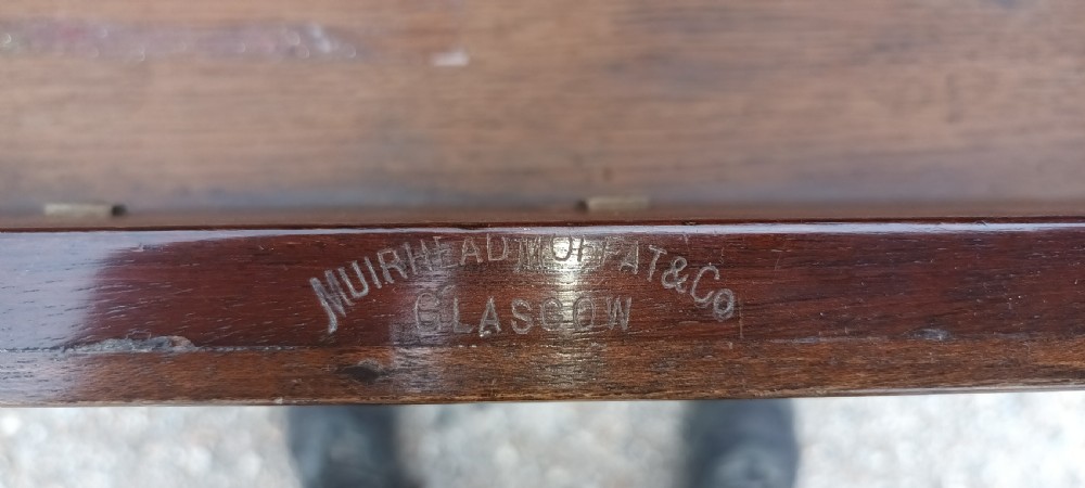Scottish chest of 3 L drawers with makers stamp. View III