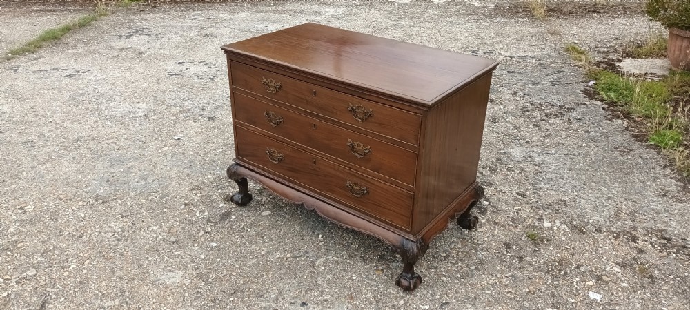 Scottish chest of 3 L drawers with makers stamp. View VI