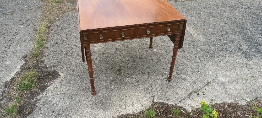 Mahogany free standing sofa table. View III