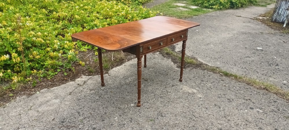 Mahogany free standing sofa table. View V