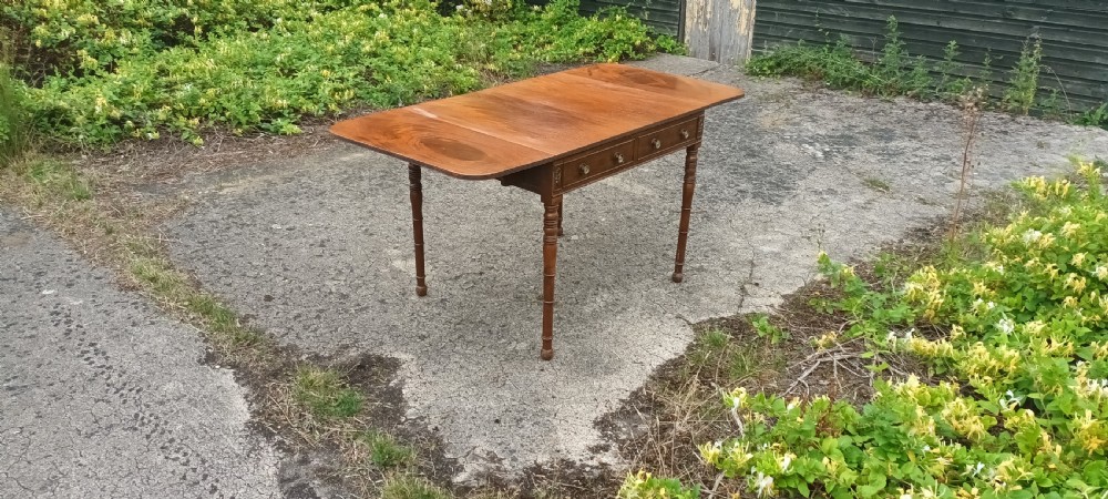 Mahogany free standing sofa table. View VI