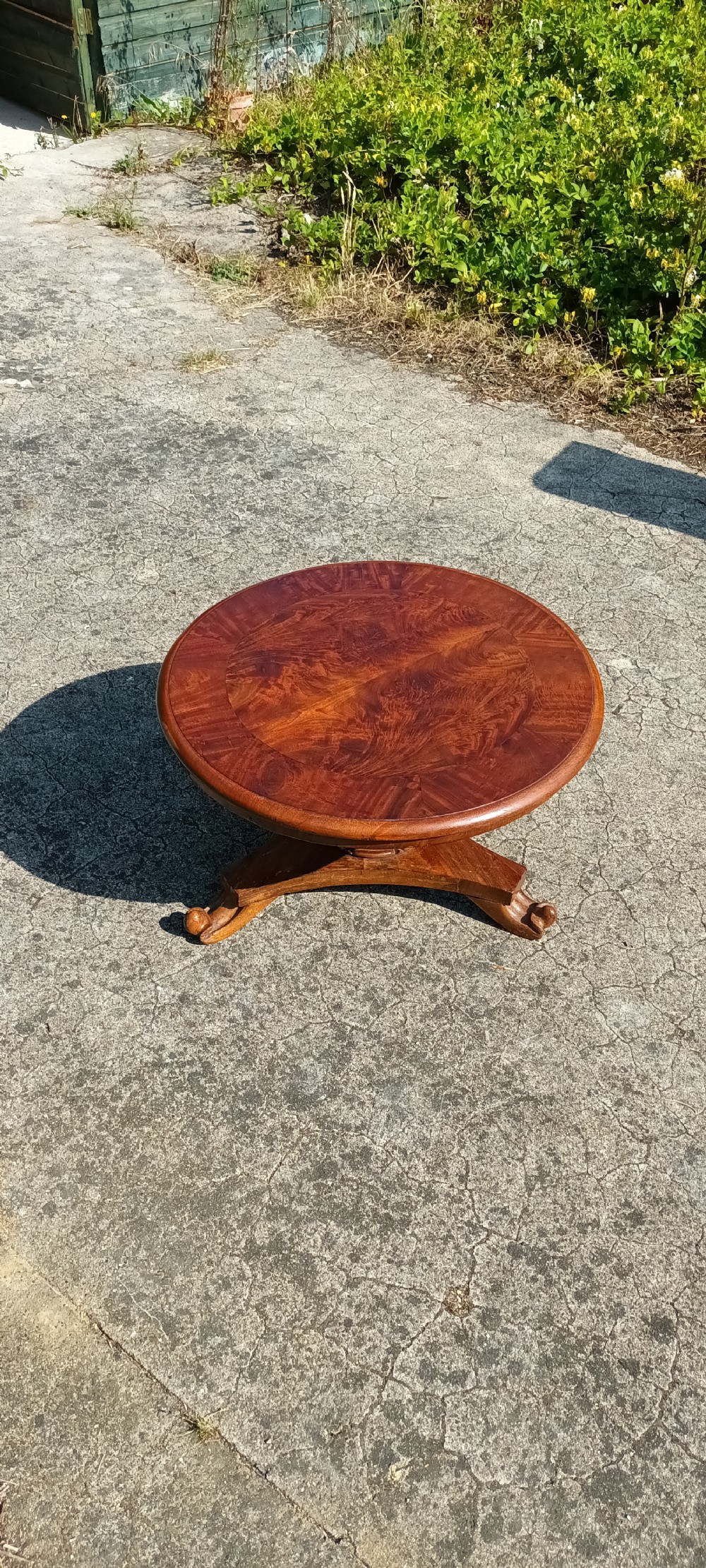 19th century mahogany low coffee table.