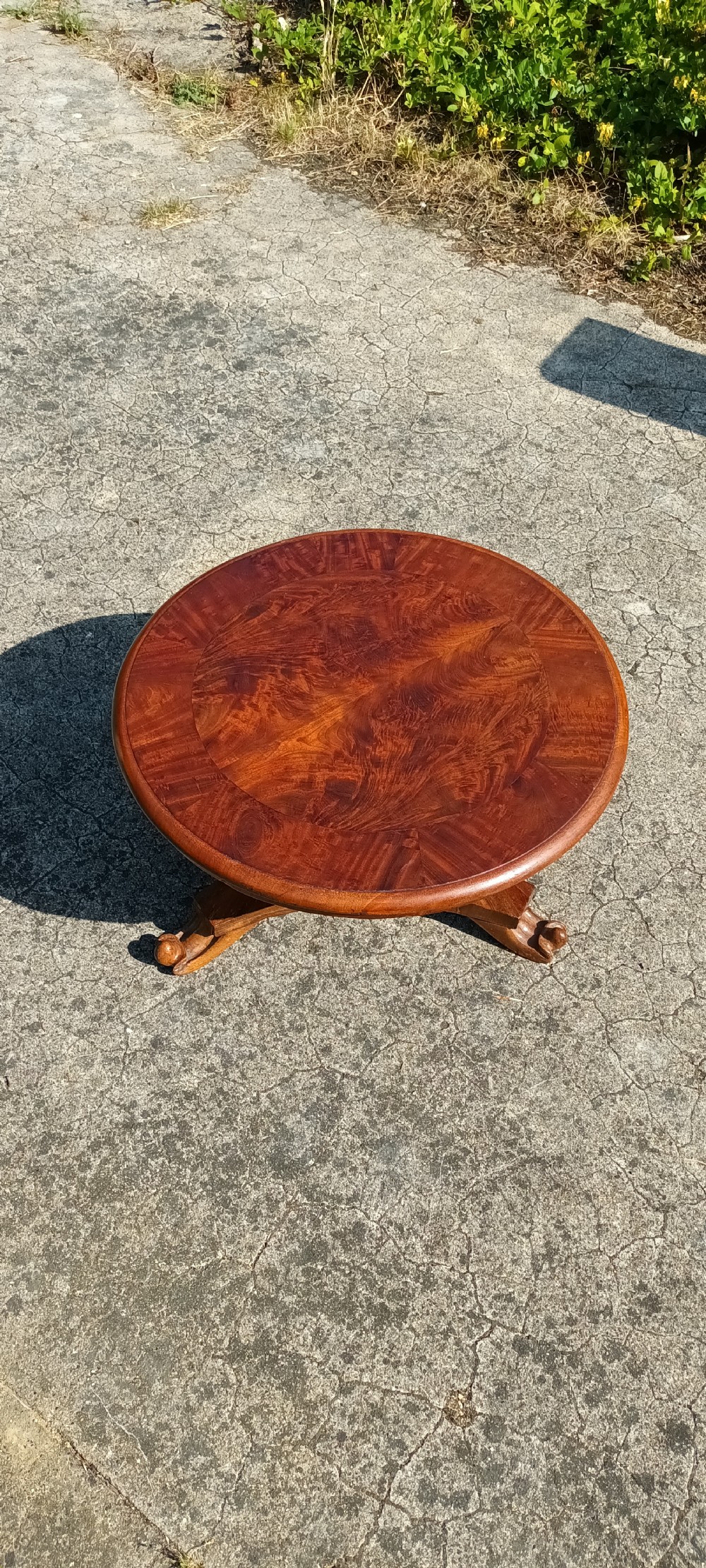 19th century mahogany low coffee table. View III