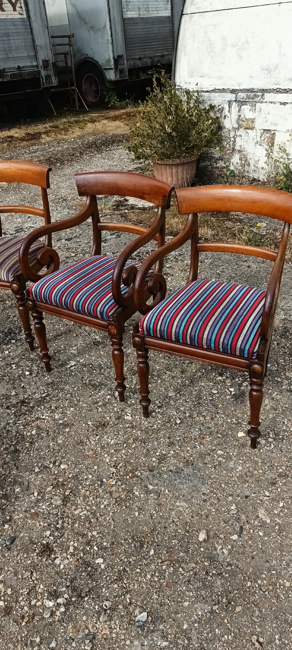 Set of 8 early Victorian Dining Chairs.  View III