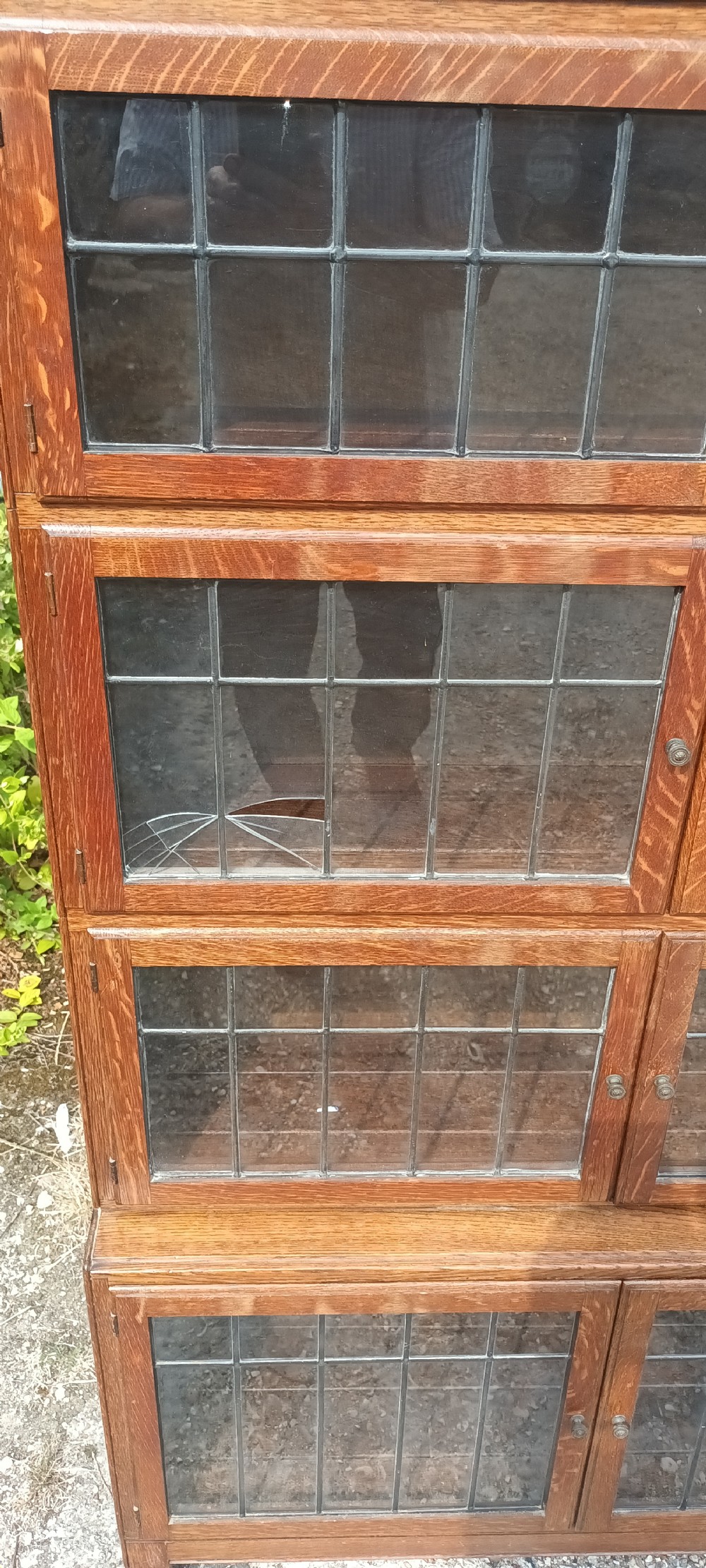 5 tier sectional Oak Minty bookcase.  View III