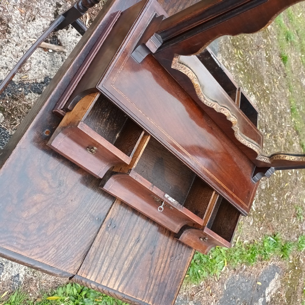 Georgian 3 drawer dressing mirror.  View VII