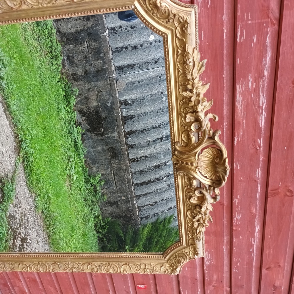Late 19th century gilt framed wall mirror.  View V