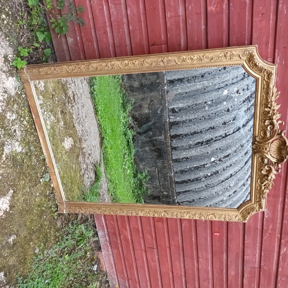 Late 19th century gilt framed wall mirror.  View VII