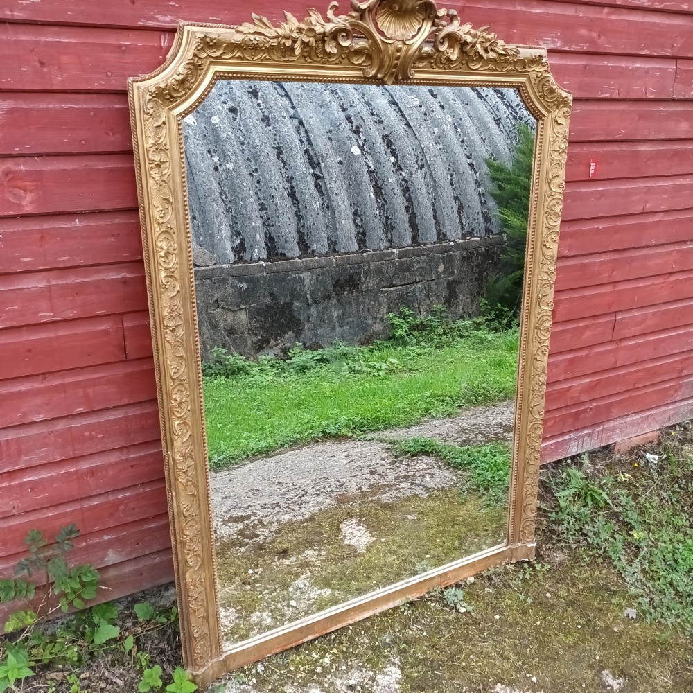 Late 19th century gilt framed wall mirror.  View VIII