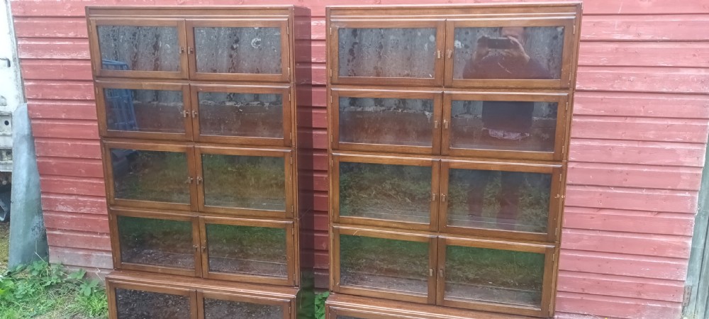 Pair of Mahogany Minty Bookcase cabinets. View IV