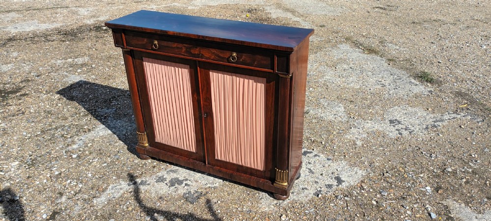 Regency rosewood 2 door side cabinet.  View II