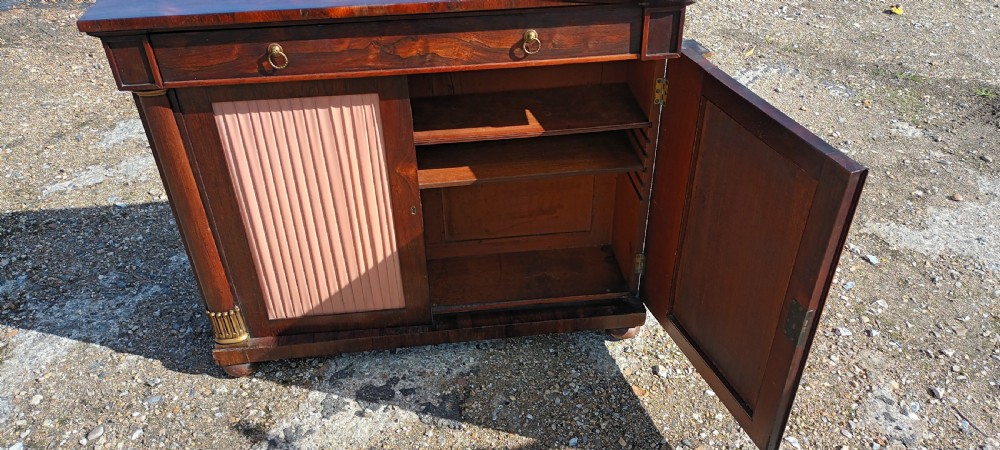 Regency rosewood 2 door side cabinet.  View VI