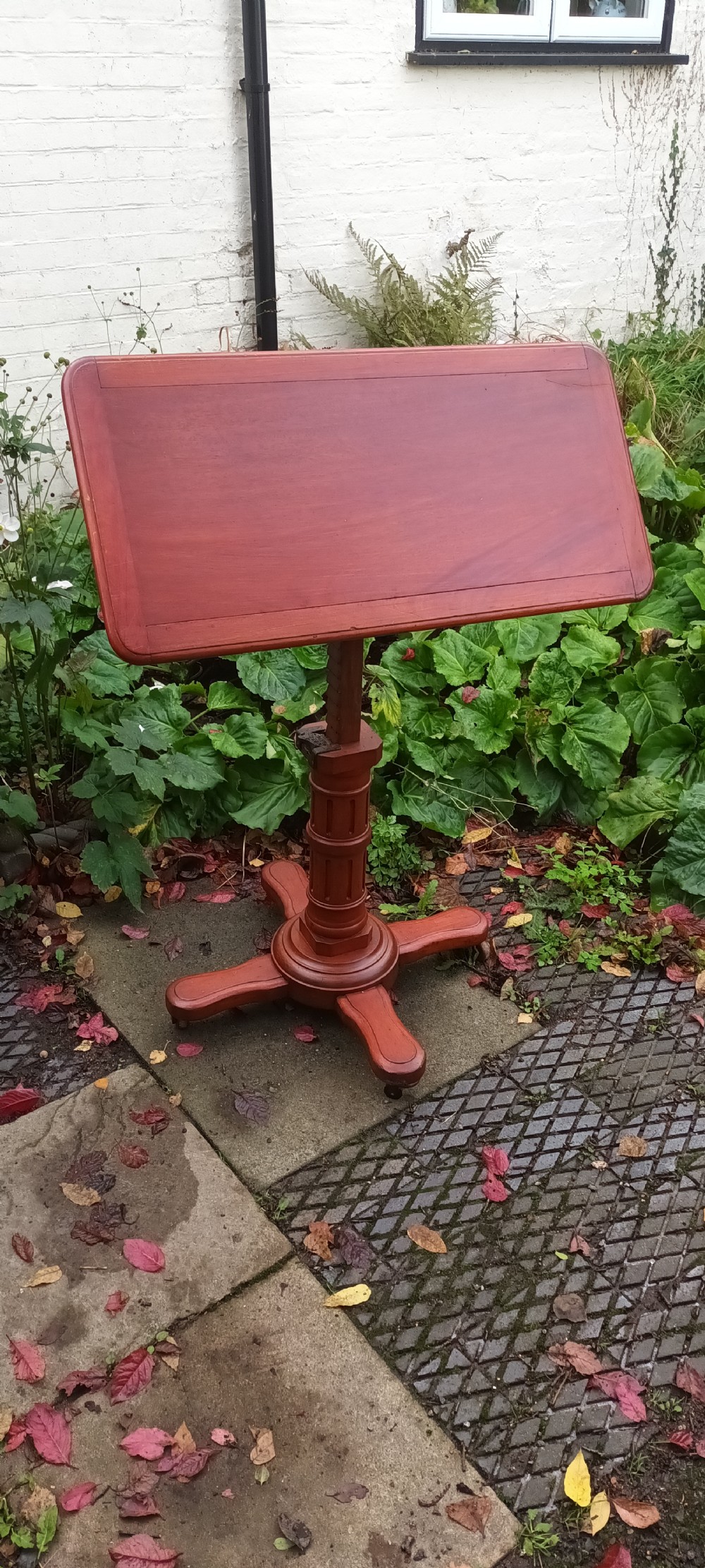 Late Victorian adjustable Carters reading table.  View II