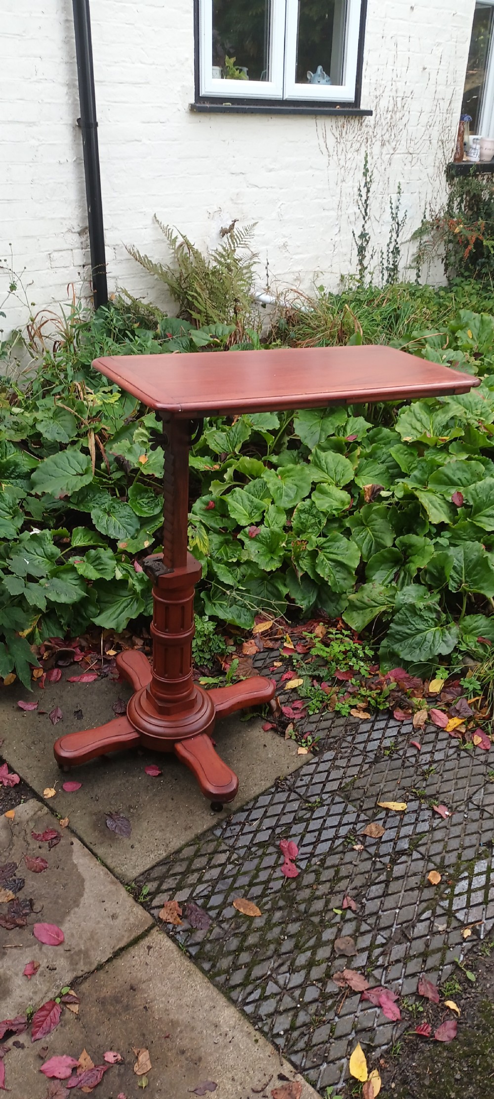 Late Victorian adjustable Carters reading table.  View III