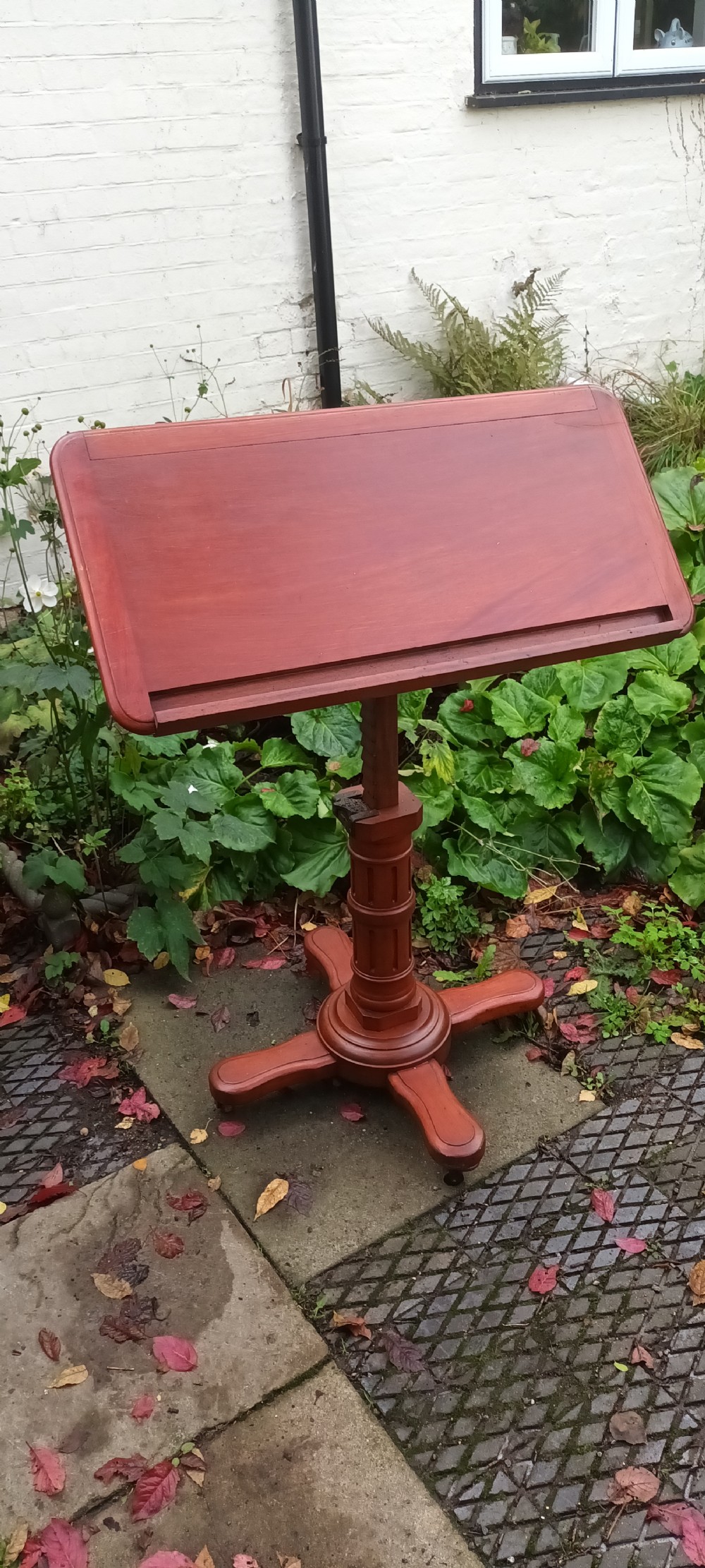 Late Victorian adjustable Carters reading table.  View VIII