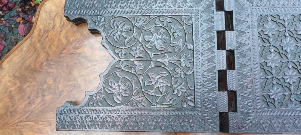 Nicely carved folding Eastern Koran stand. View VI