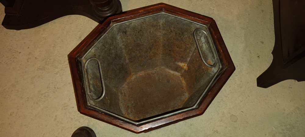 Small mahogany 19th century wine cooler.  View IX