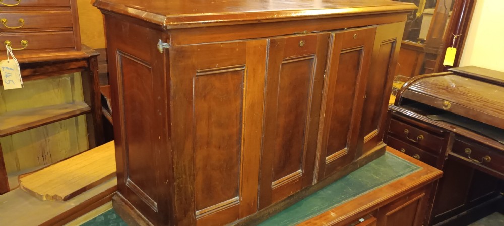 Fitted Amberg cabinet with folding doors.  View VIII