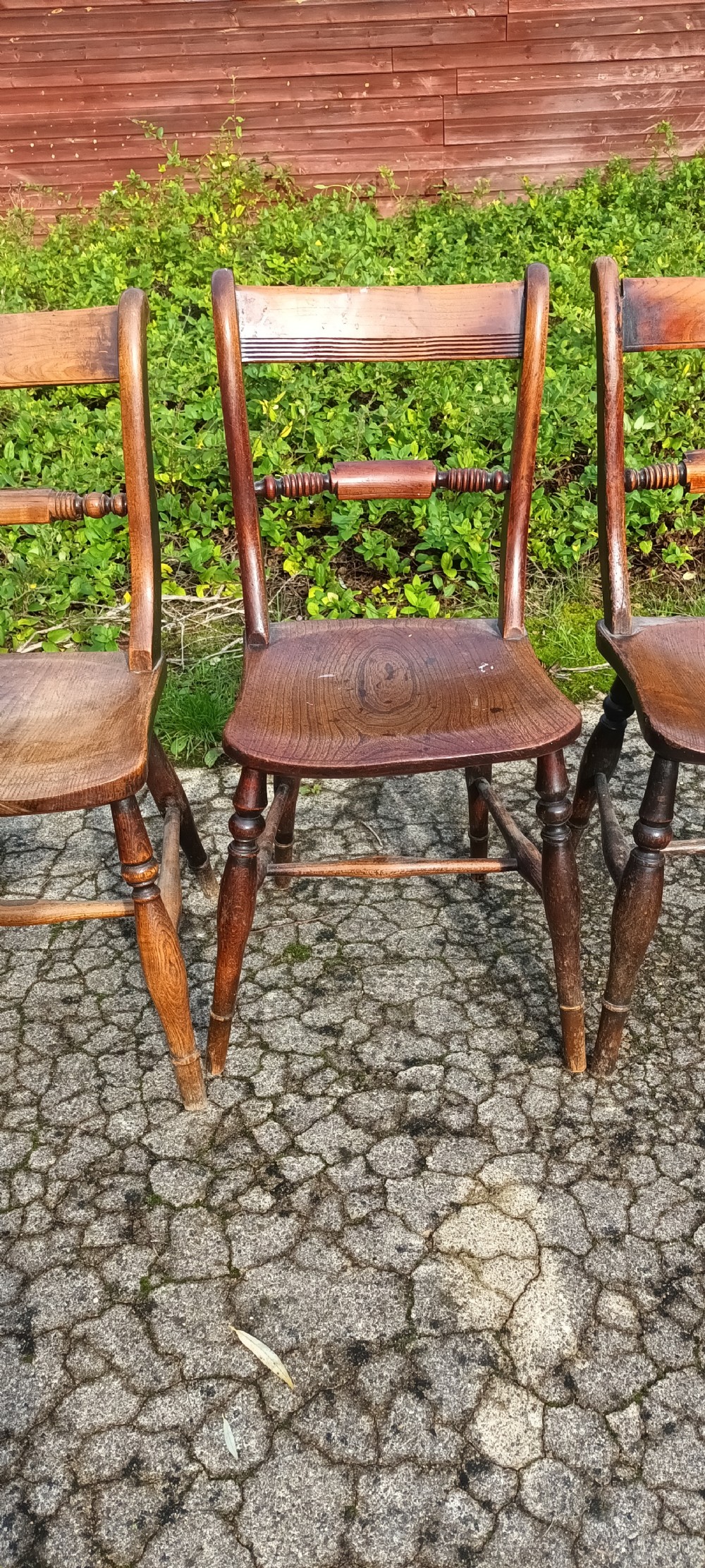 Matched set of 4 Windsor chairs. View II