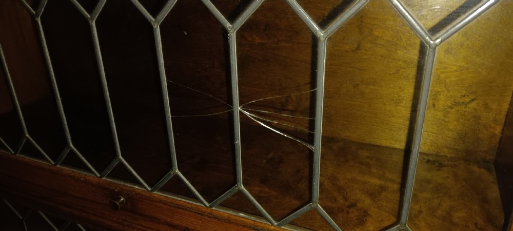 Pair of oak leaded glazed Globe Wernicke Bookcases. View V