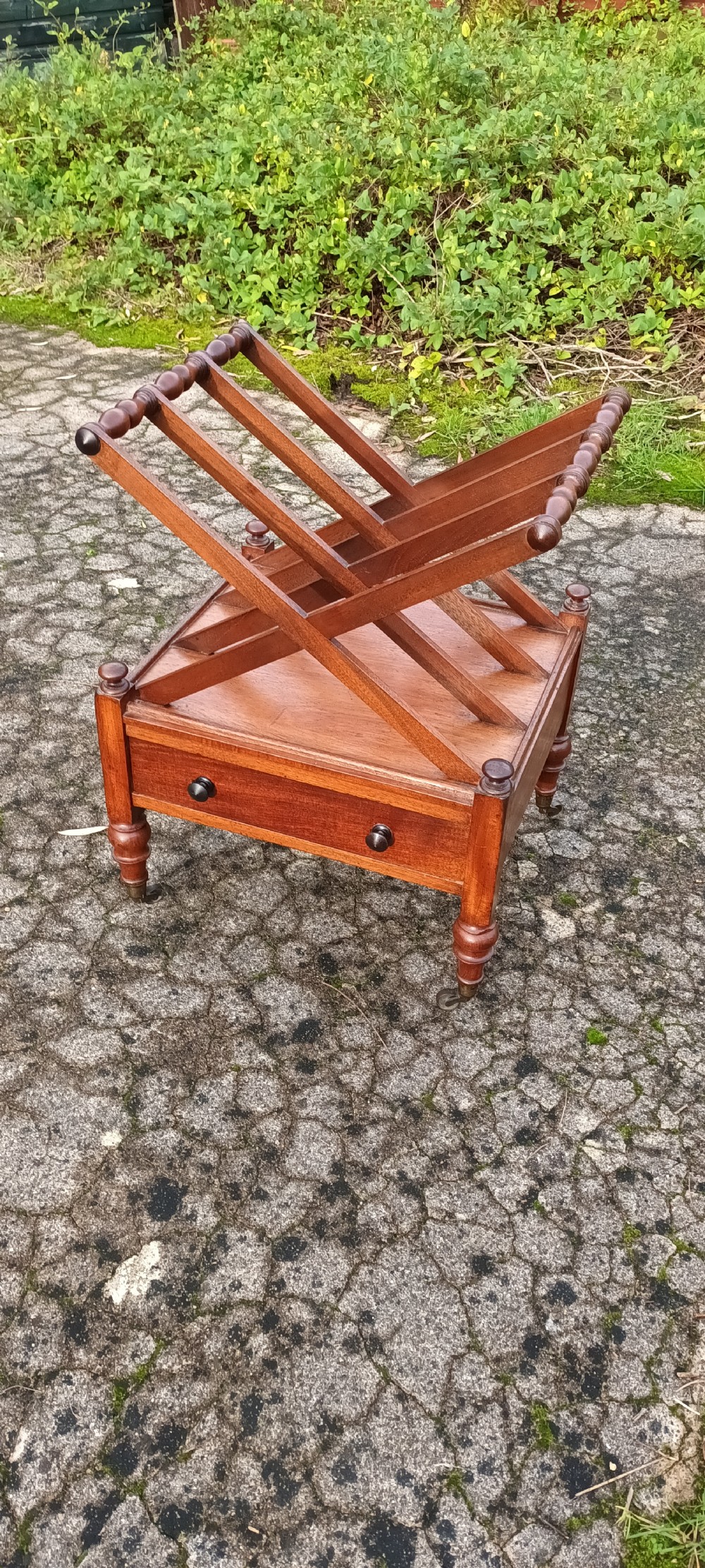 19th century mahogany Canterbury.  View II