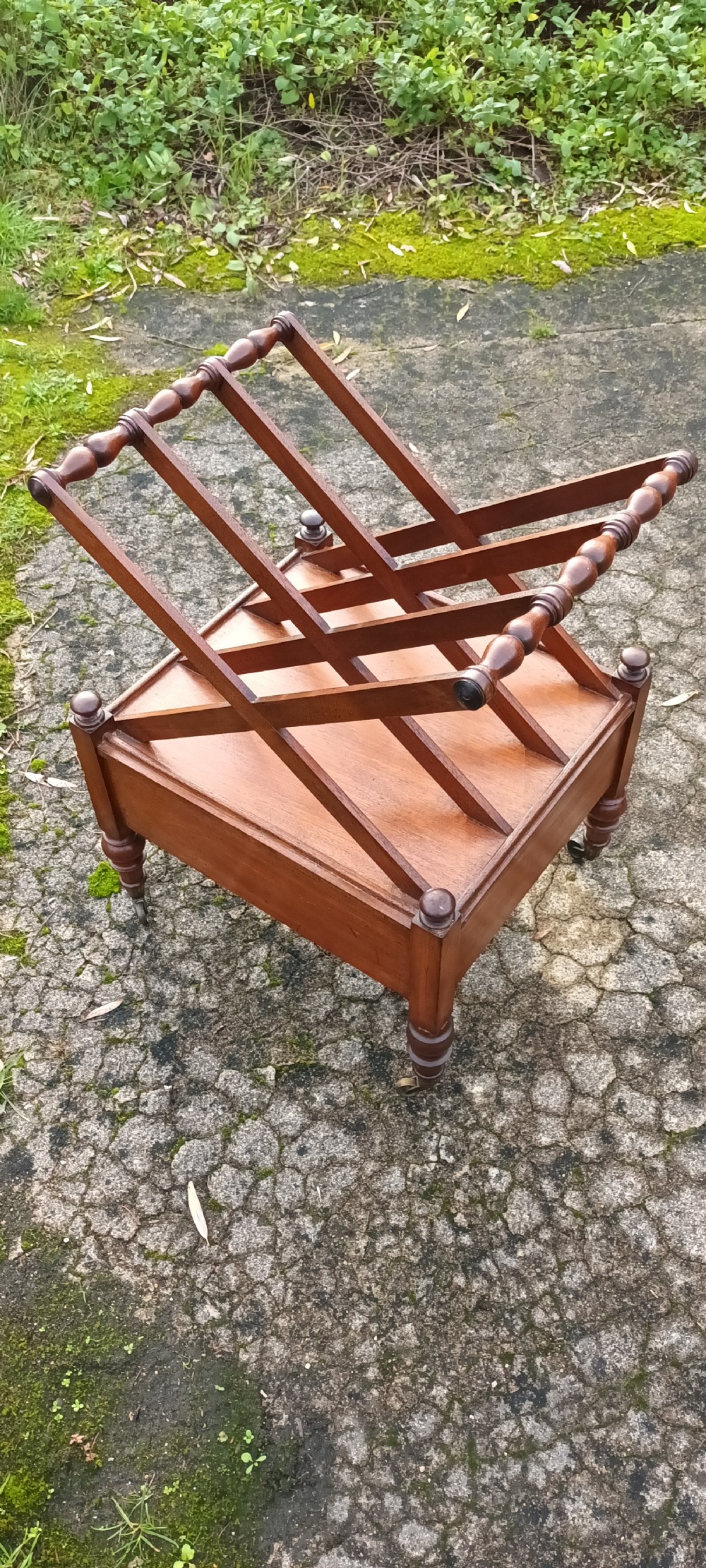 19th century mahogany Canterbury.  View III