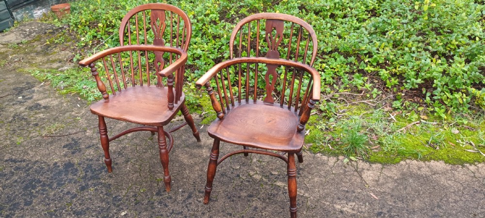 A close pair of Windsor armchairs.  View II