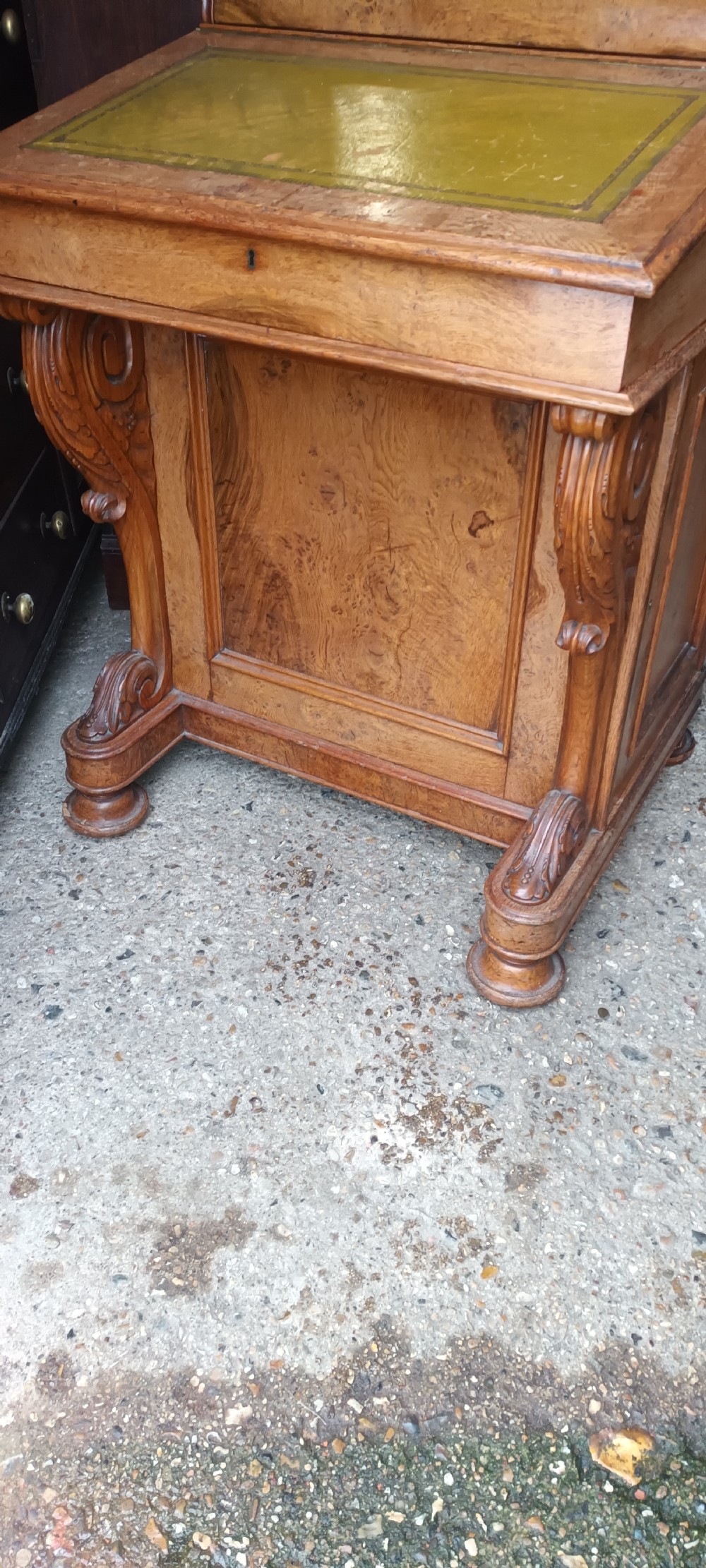 Good quality oak Victorian davenport.  View III