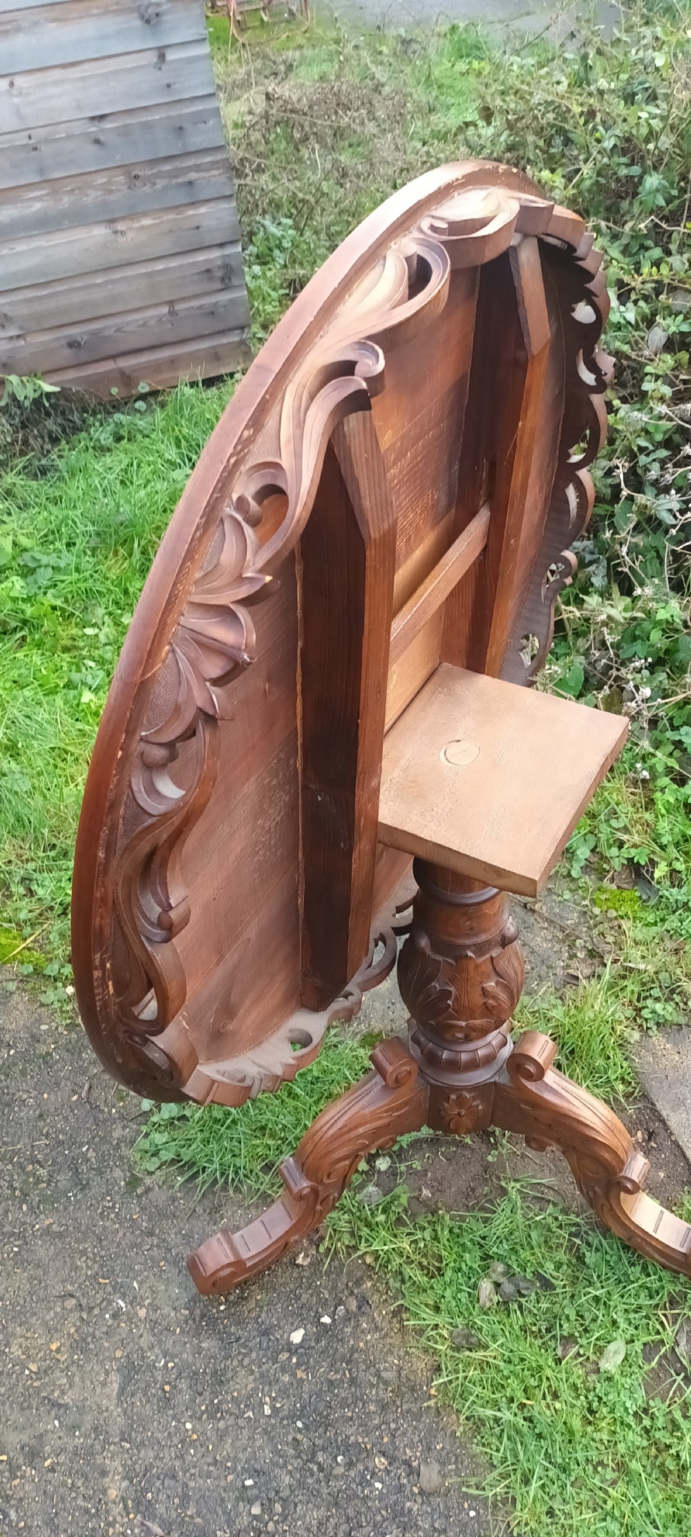 Inlaid Tyrolean games table. View IX