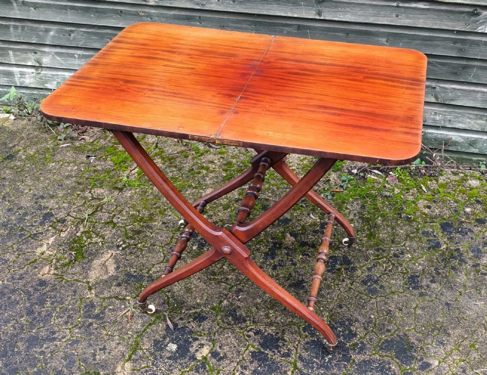 Mahogany folding Coaching table 