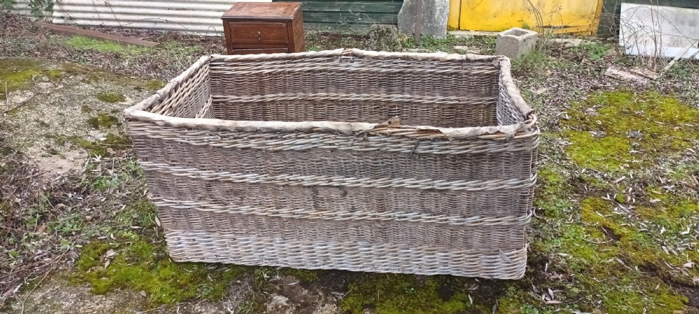 Very large wicker work basket. 