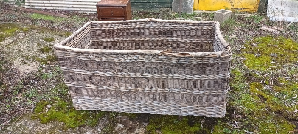 Very large wicker work basket.  View III