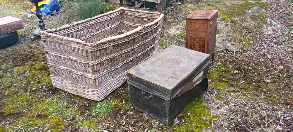 Very large wicker work basket.  View VI