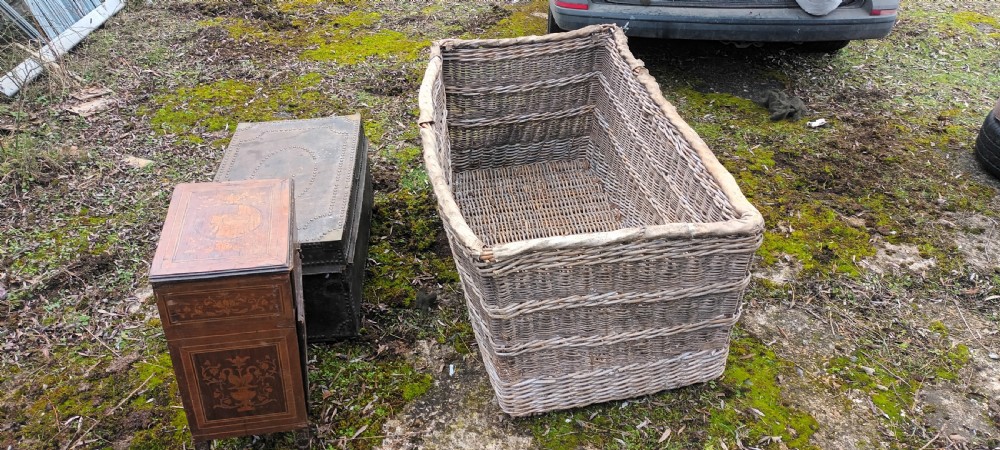 Very large wicker work basket.  View VII