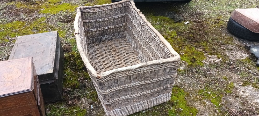 Very large wicker work basket.  View IX