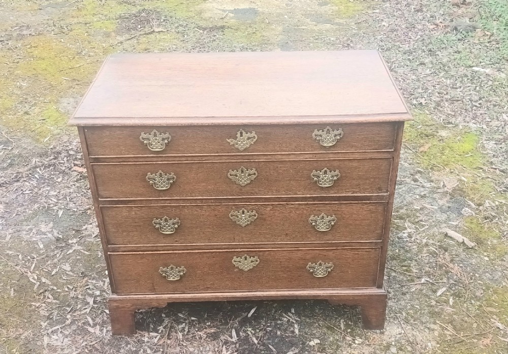 Late Georgian oak chest of 4l drawers.