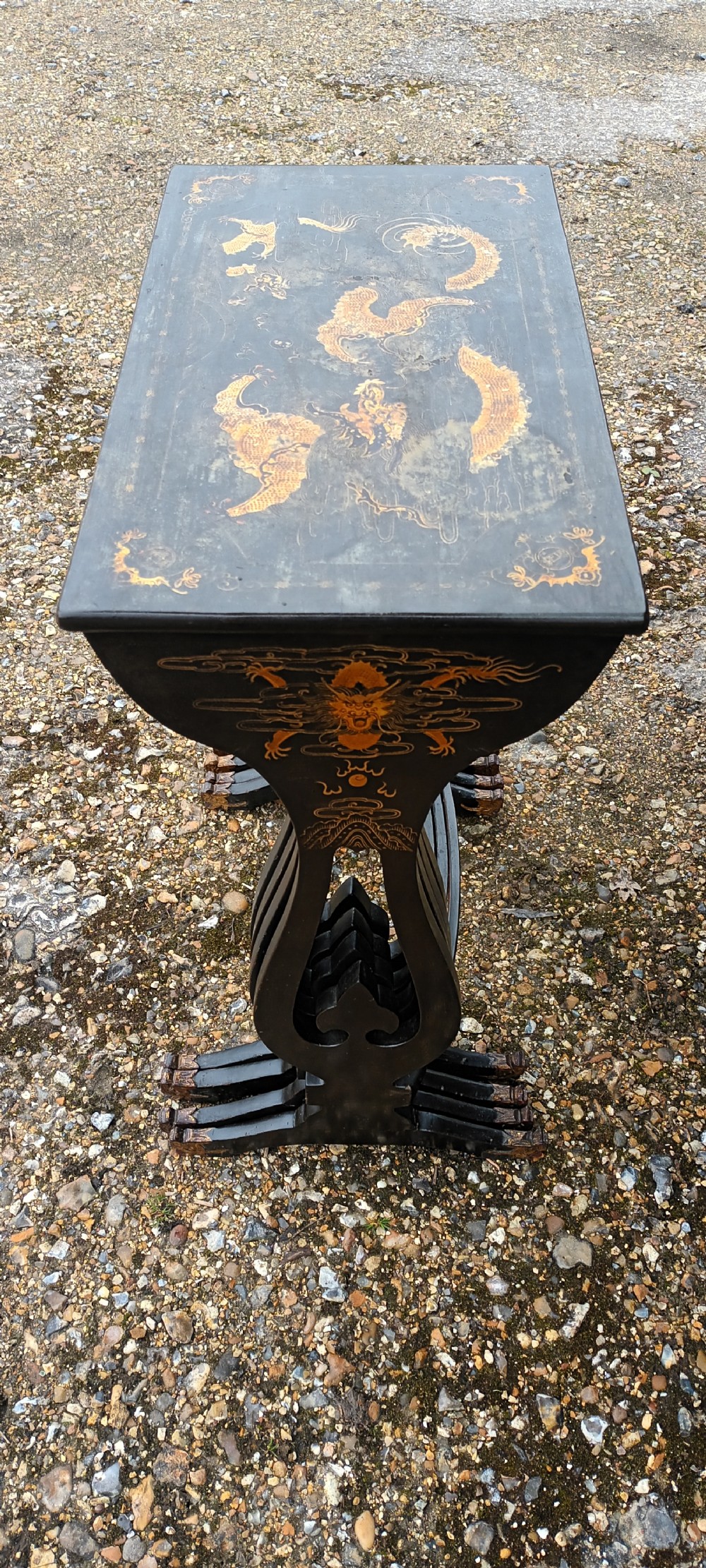 Nest of 4 Oriental occasional tables View IV