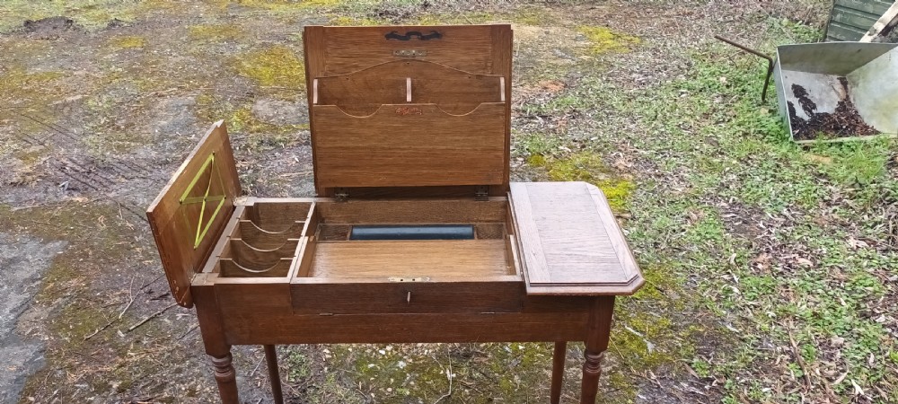 Edwardian lady's writing table.  View V