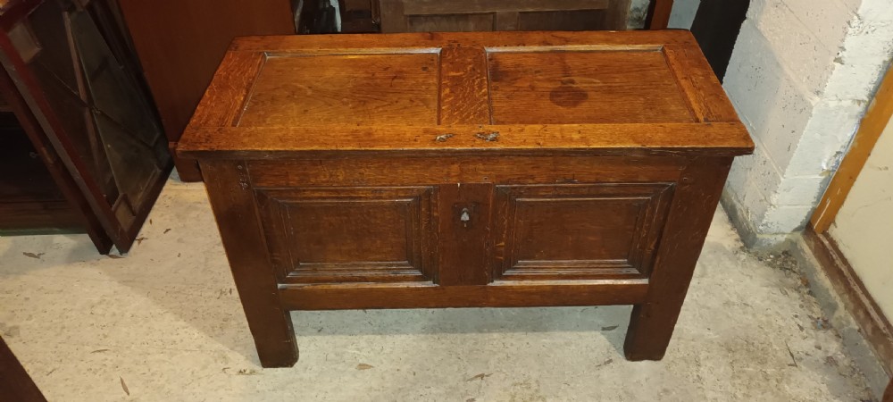18th century Oak panelled coffer View II