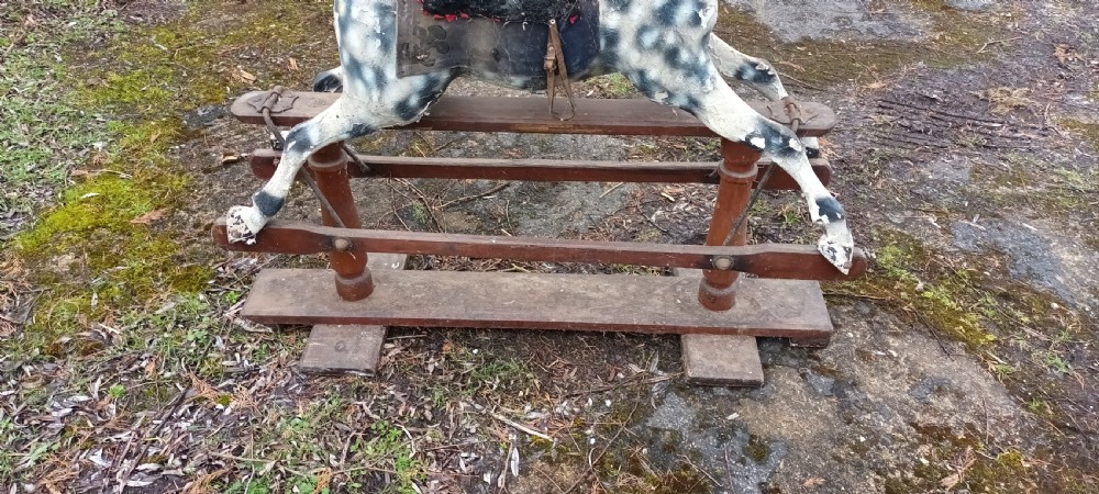 Early 20th century carved rocking horse View VII